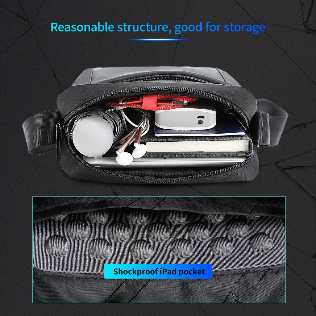Tigernu Men's Shoulder Bag Male Business Bag Messenger Bag Waterproof Crossbody Bags For Men Lightweight Shoulder Sling Bag Male
