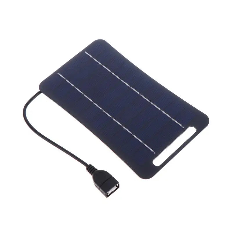 2W Solar Charger Portable W/USB-C Fast Charging For Phone Power Banks Camping Hiking Emergency Power Supply
