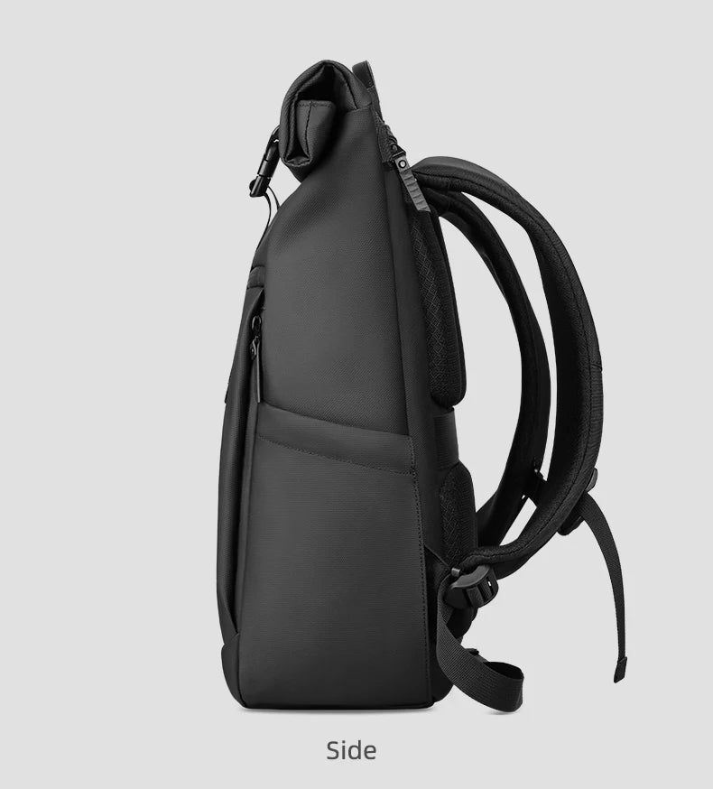 HK Multifunctional Travel Backpack for Men Large Roll-top Hiking Backpack Waterproof 15.6 Inch Laptop Bag Outdoor Sport Rucksack