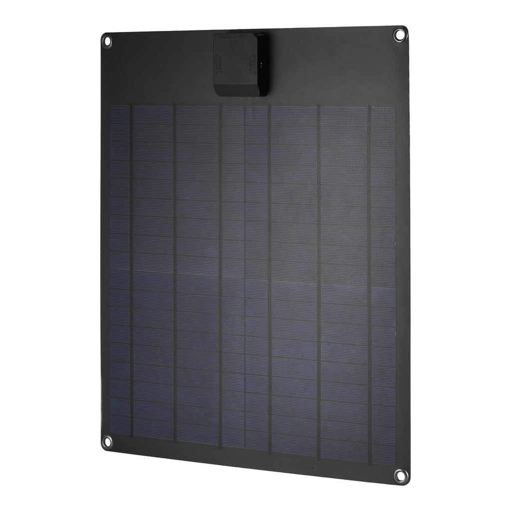 18W Solar Panel Charger 5V USB and 12V DC Dual Output with Solar Controller for 12V Battery Phone Power Bank RV Camping Outdoor