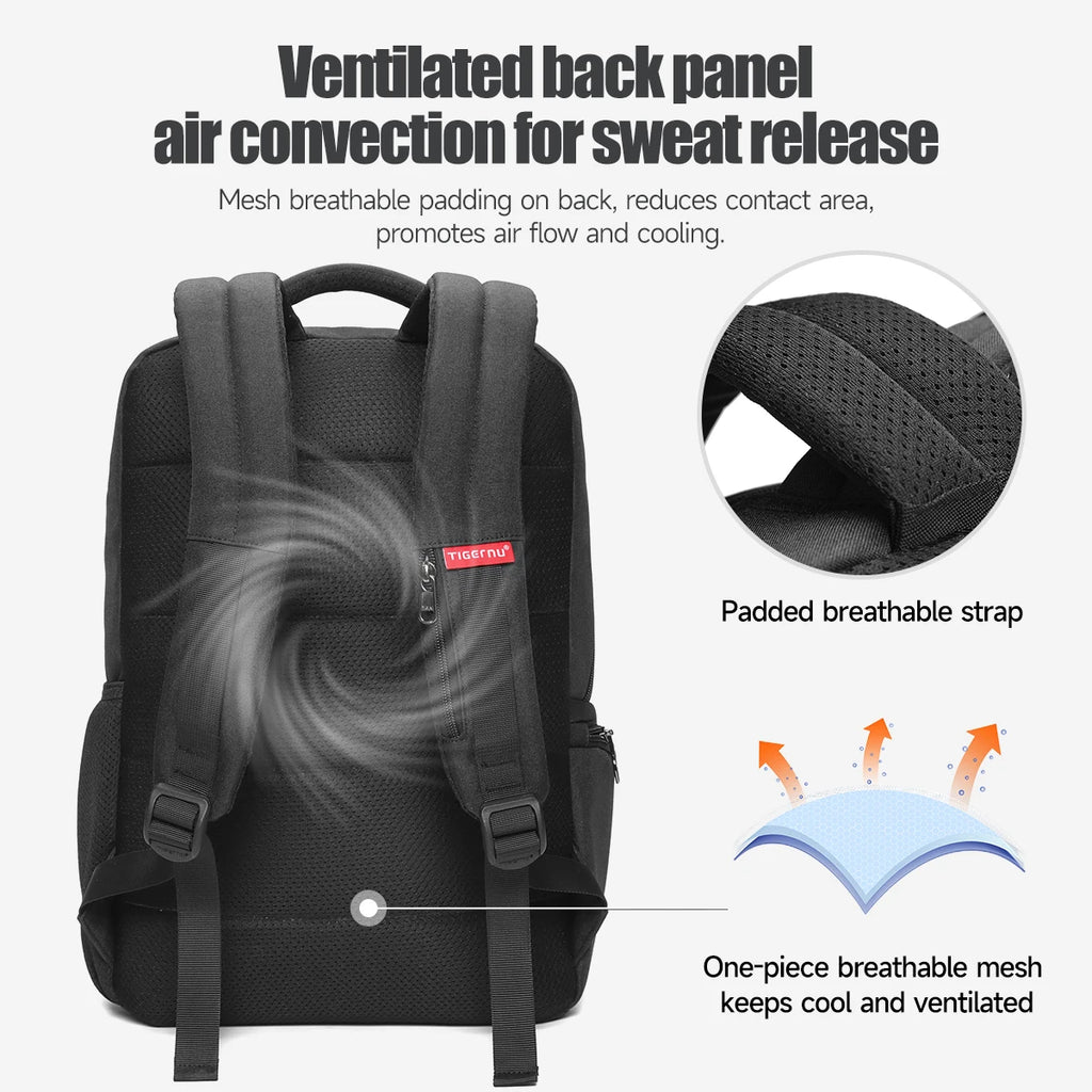 Tigernu Clearance Bags Men Backpack Anti-theft USB Charging 15.6 Laptop Bag Mochilas Feminine Male Bagpack Notebook Schoolbag