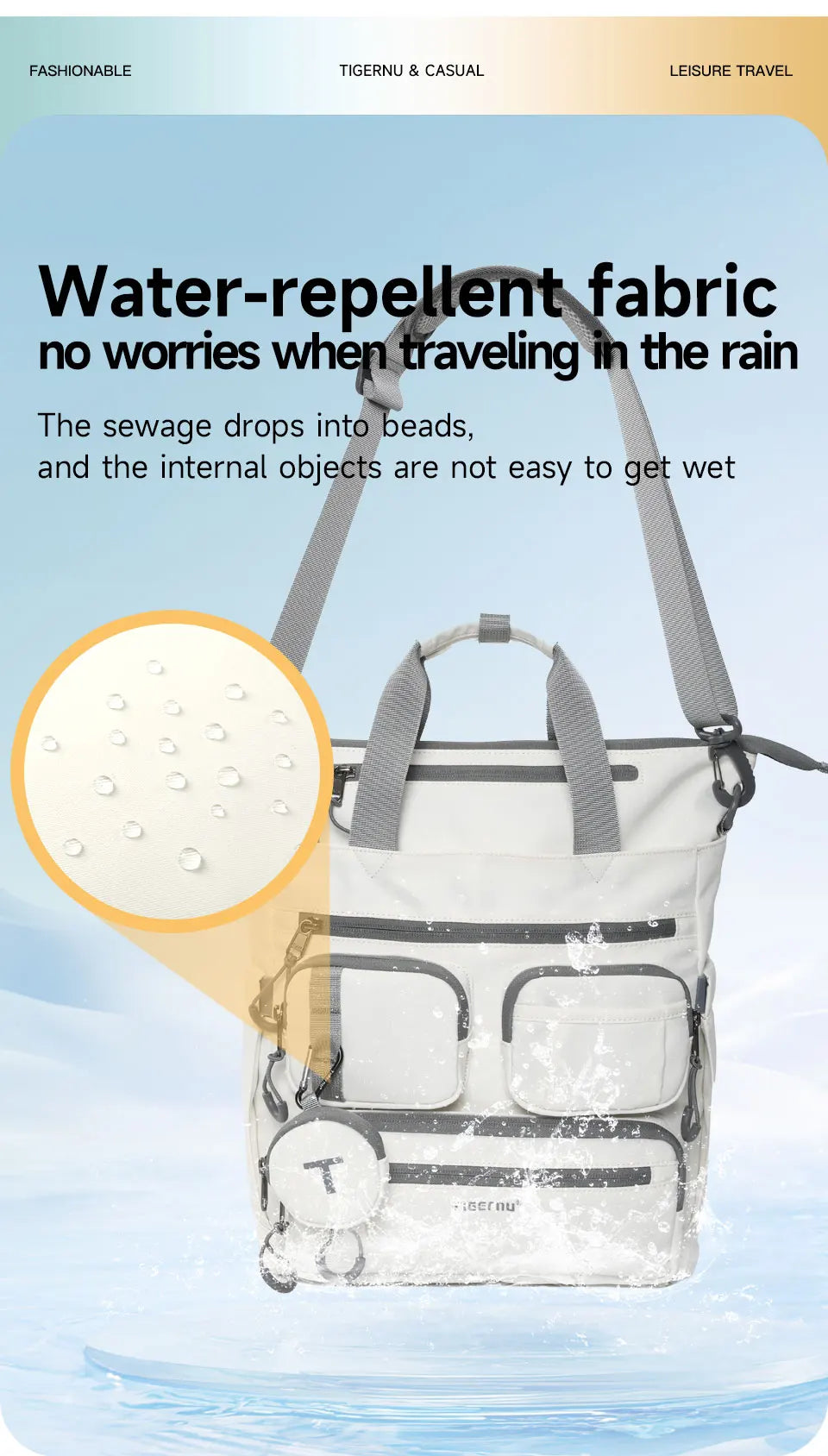 Tigernu Fashion Backpack For Women School Bags Shoulder Bags Female Travel Bags Crossbody Bags Cabin Bags Handbag