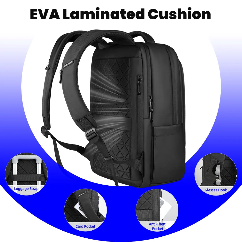 HK New Design Travel Backpack Men Large Business Backpack for Work Commute Oxford Waterproof Backpacks 17" Laptop Bags with USB