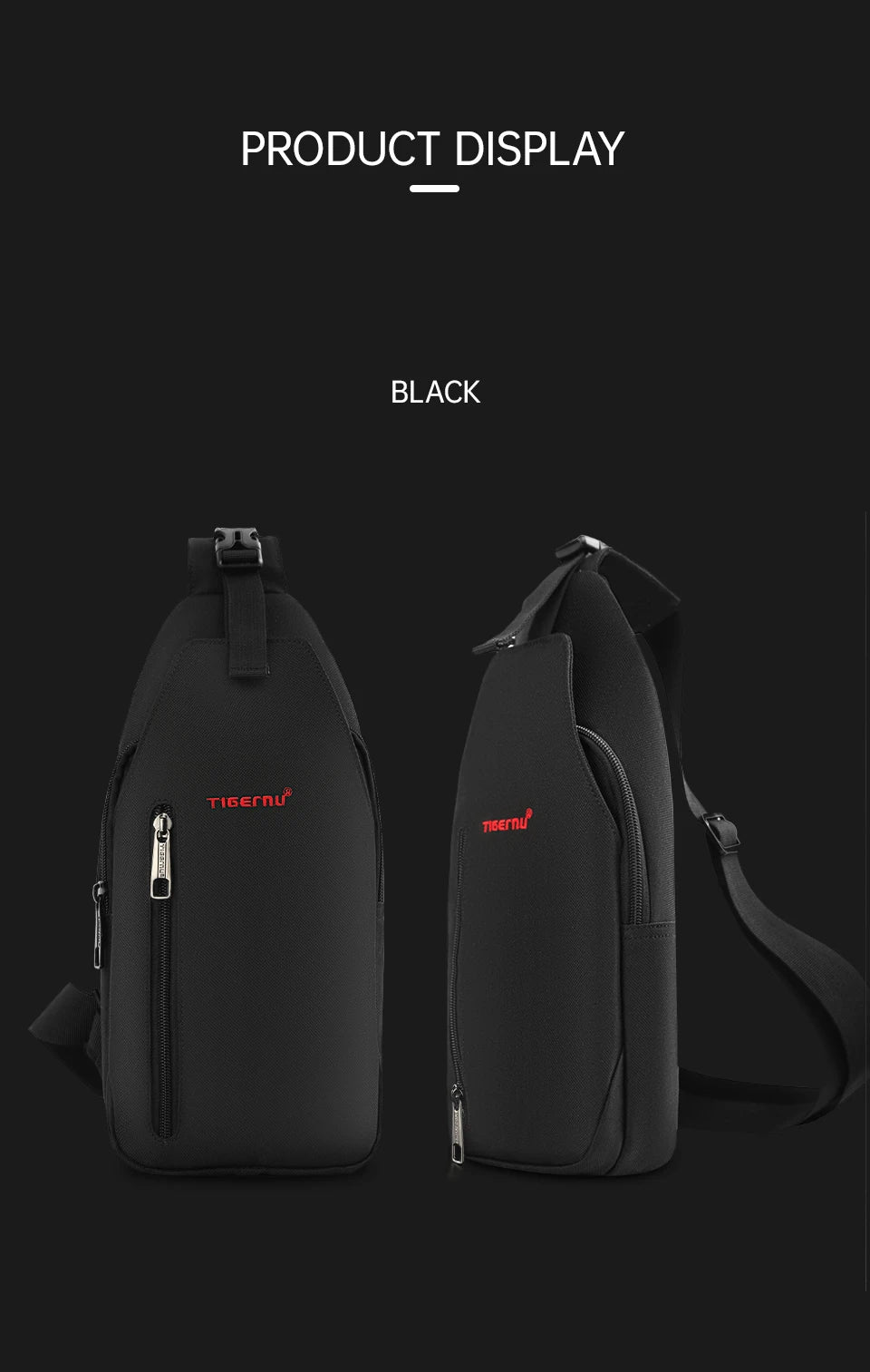 Tigernu Light Crossbody Bags For Men Waterproof Chest Bag Oxford Bags Shoulder Bag College Male Mini Sling Bag Handbag Messenger