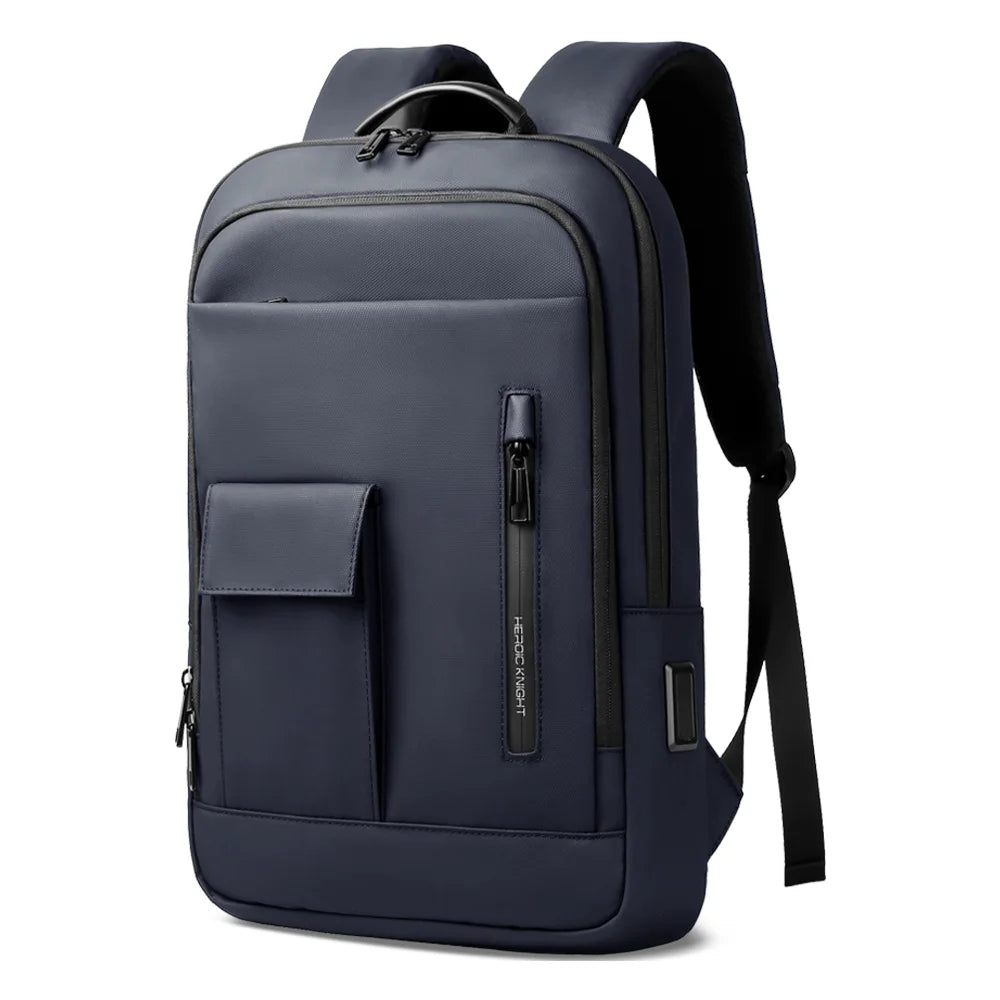 HK Lightweight Business Backpack Men Waterproof 15.6 inch Laptop Backpack with USB Port Anti-theft College Computer Bag for Work