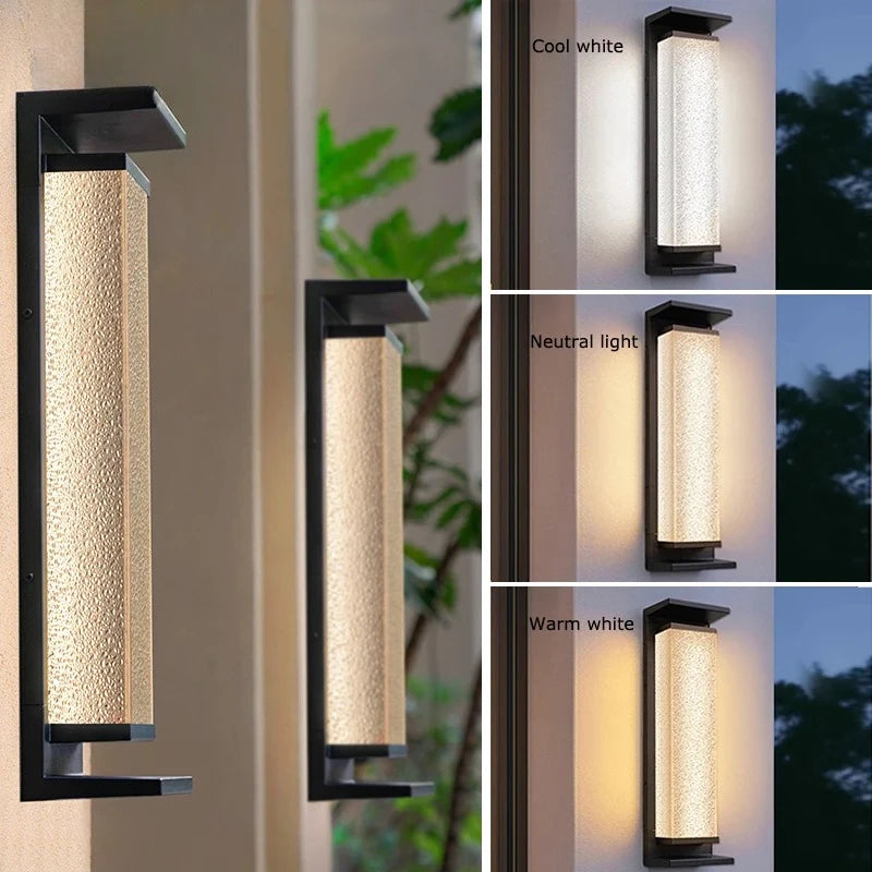 Solar Wall Light Outdoor Dusk to Dawn Porch Lighting Fixture Waterproof Solar Lanterns Anti-Rust Lanterns for Front Patio Garage