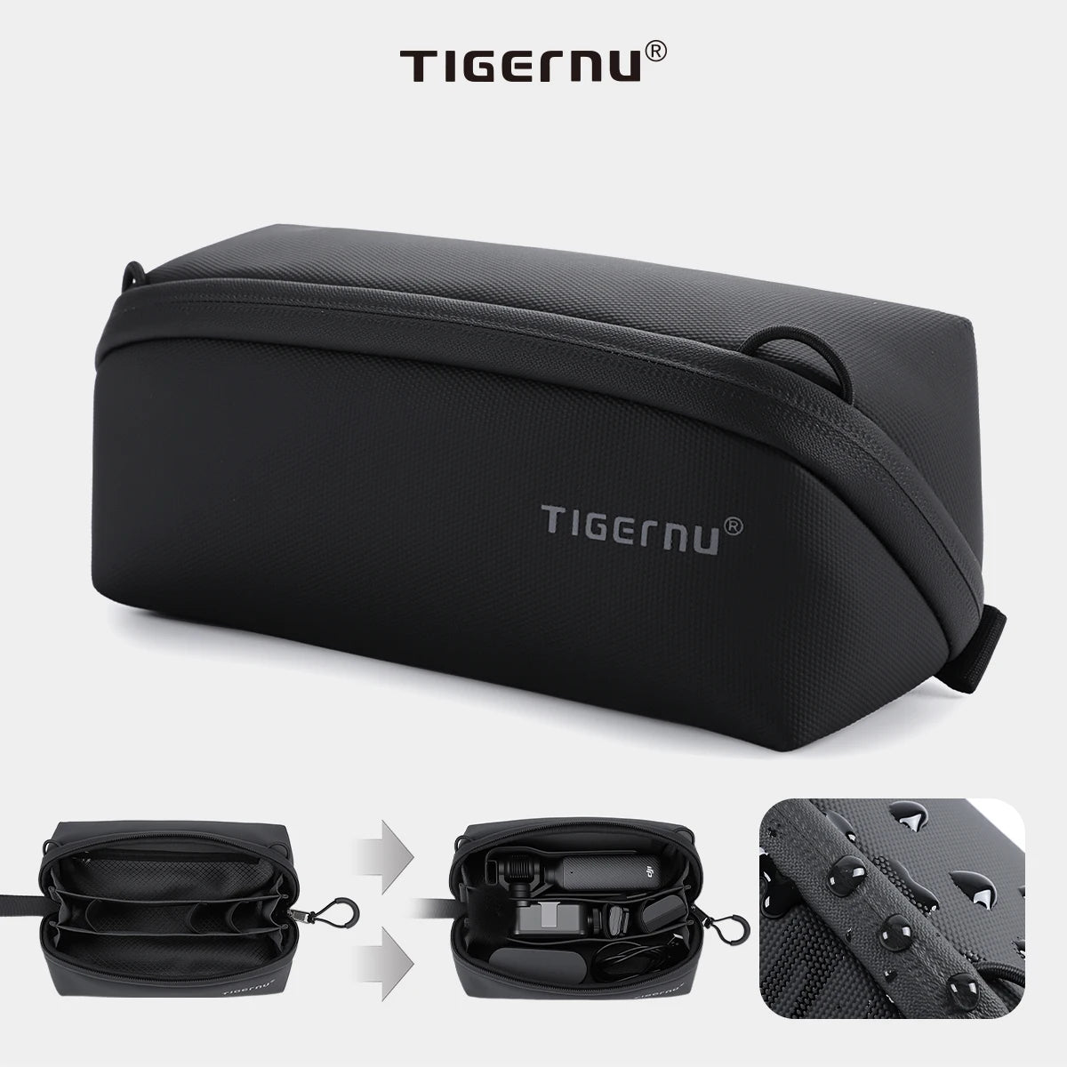 Tigernu Small Storage Bag For Travel Clutch Bag Men Handheld Bags Waterproof TPU Bags Male Portable Bag For PTZ Camera POCKET 3