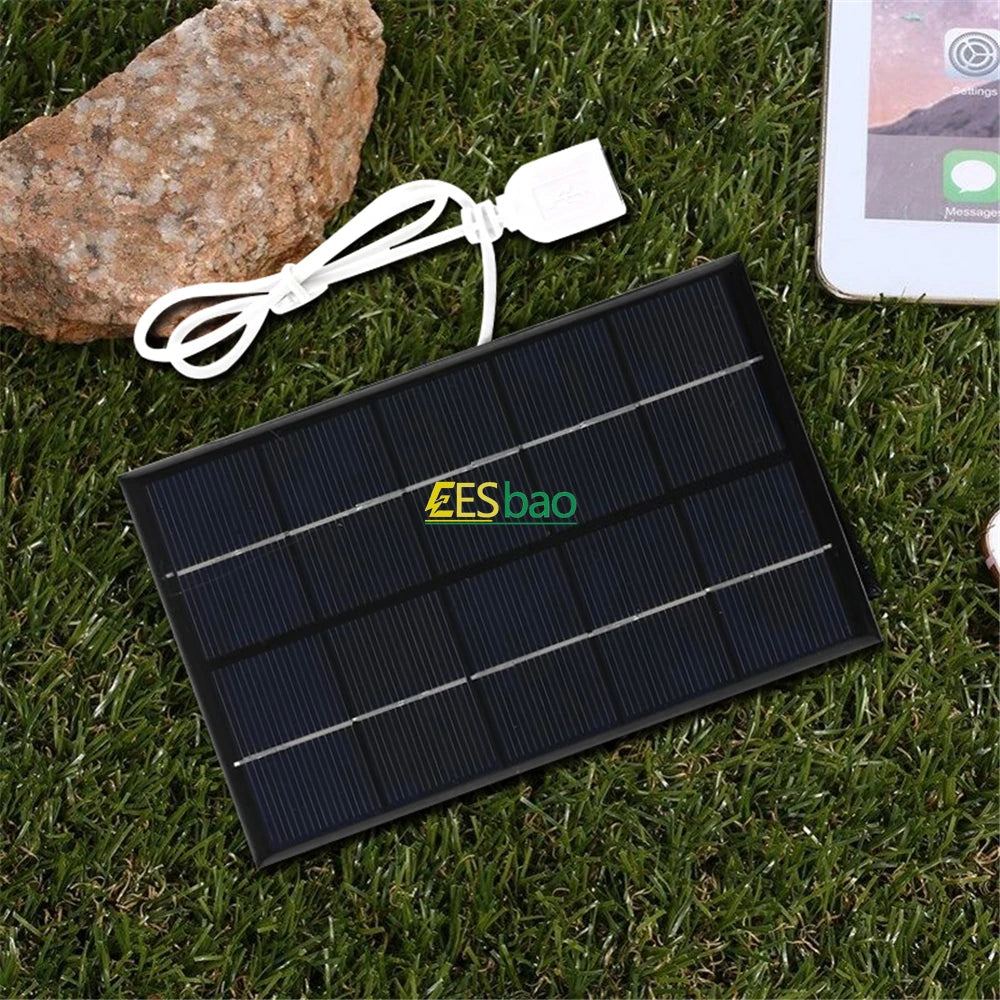 5V 5-35W Portable Solar Panel USB Charger For Phone Power Bank Outdoor Camping RV Sunpower  solar panel usb