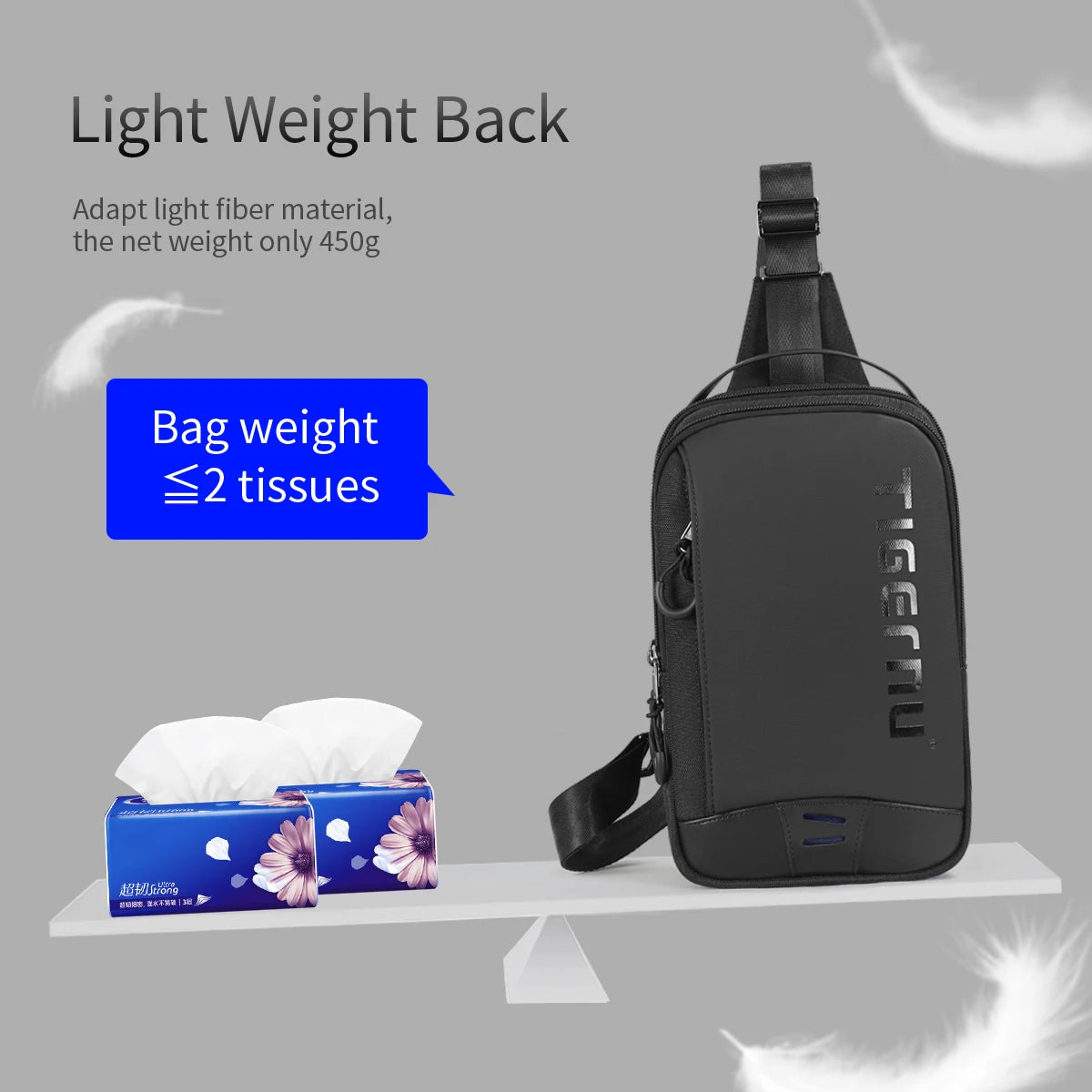 Tigernu Chestbag For Men 9.7inch Ipad Bags Casual Shoulder Bag Male Crossbody Bag Sling Bag For Boy Mini Bolsa Escolar Chest Bag