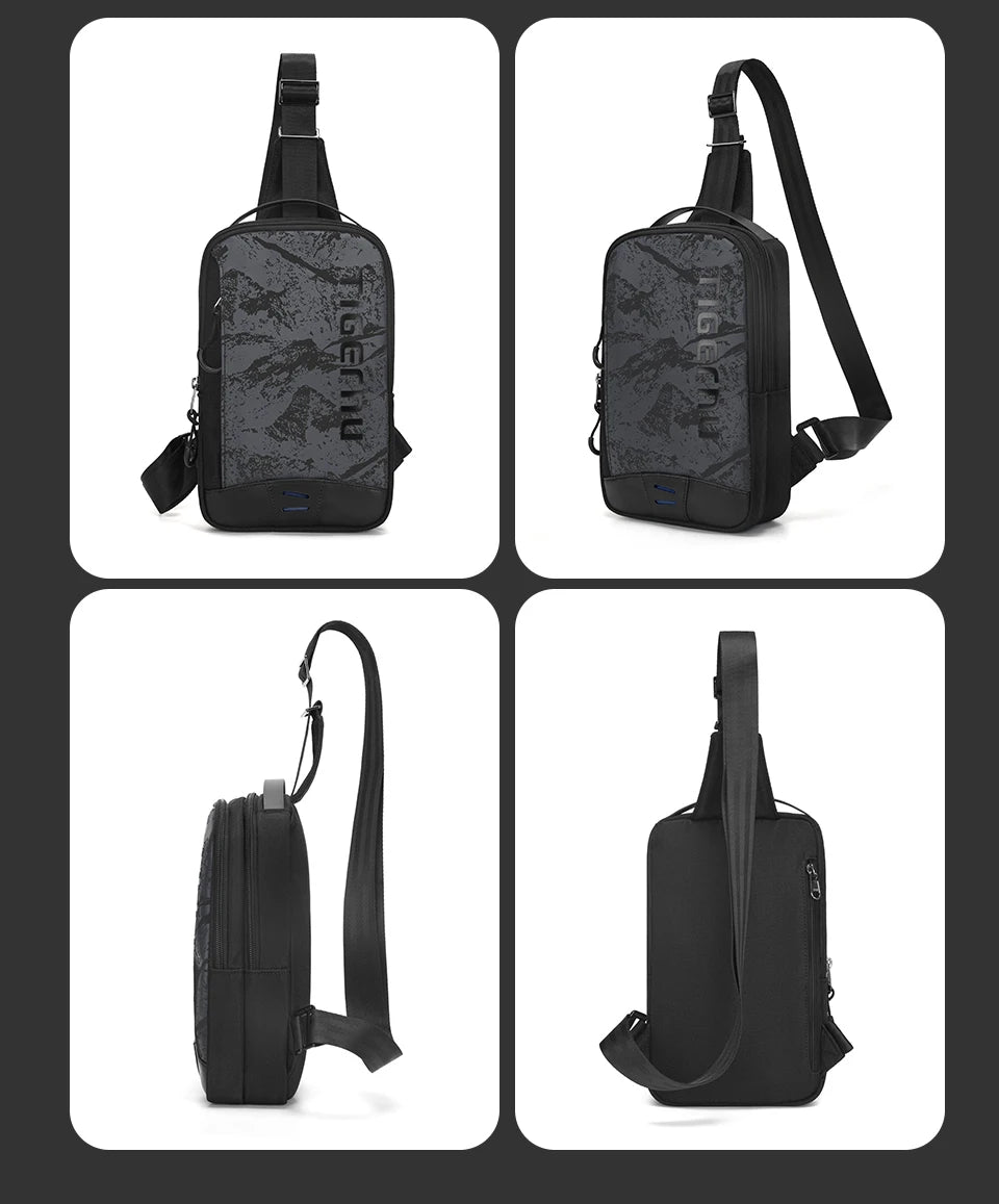 Tigernu Chestbag For Men 9.7inch Ipad Bags Casual Shoulder Bag Male Crossbody Bag Sling Bag For Boy Mini Bolsa Escolar Chest Bag