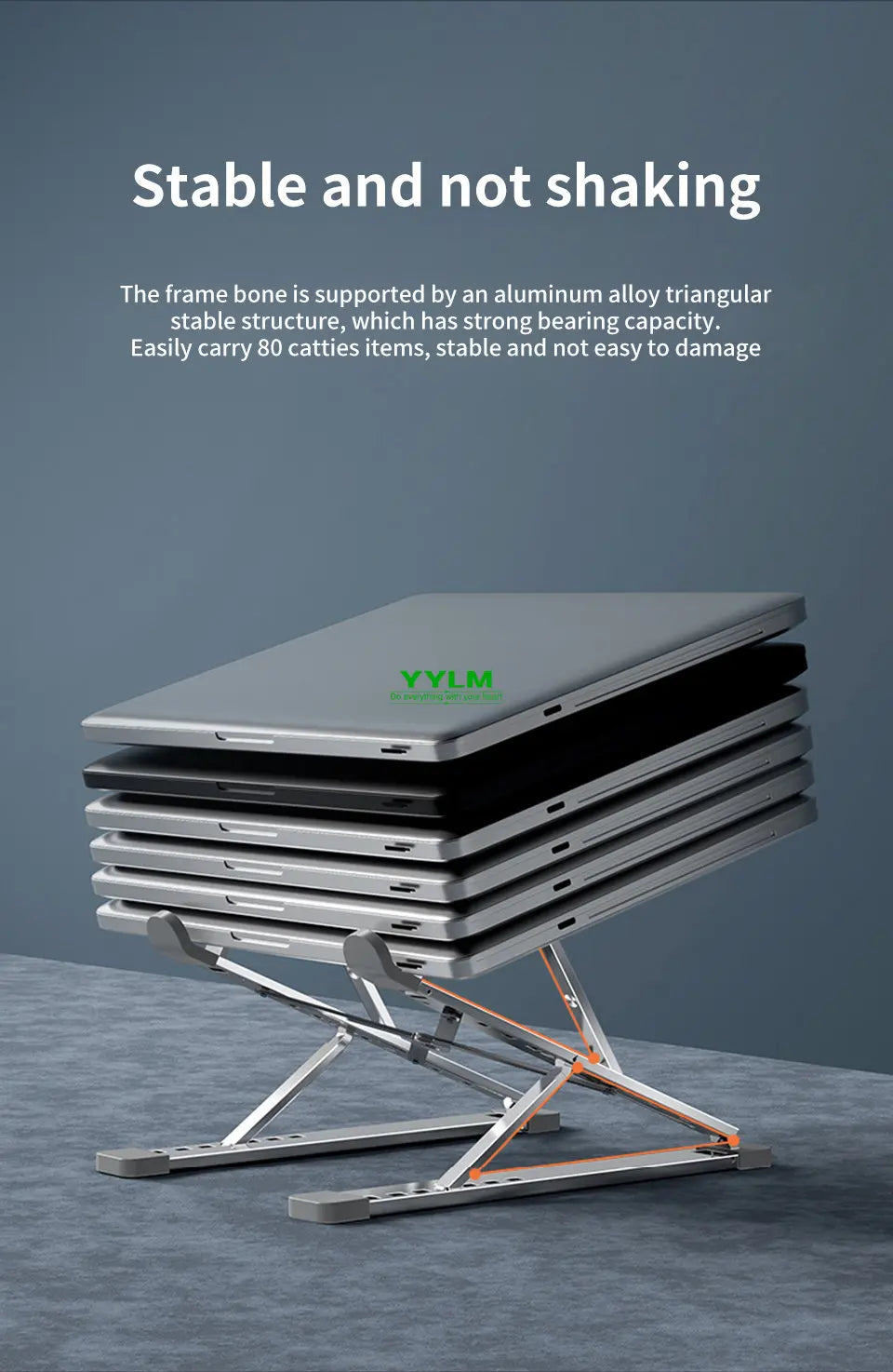 Adjustable Laptop Stand Tablet Bracket Aluminum Alloy Support For MacBook Air Pro Dell XPS HP ASUS Bracket Laptop Tablet Stand