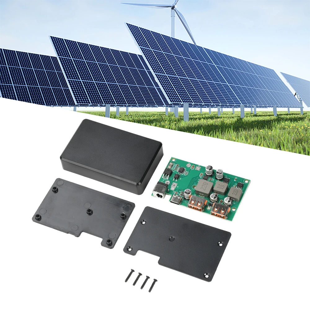 Solar Controller Regulator Voltage Stabilizer Inverter QC 2.0 3.0 Quick Charge Type-C PD DC Output DIY Solar Charger