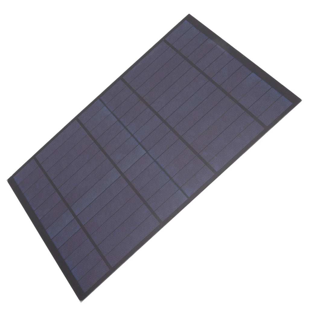 6V 10W Outdoor Solar Panel Charger Polycrystalline Silicon 1660mA Solar Charger Plate for Camping Hiking Mountaineering