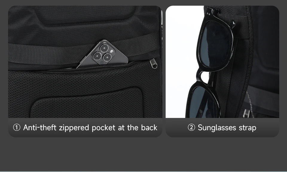 Tigernu Durable Fashion Backpack Men Large‑Capacity Travel Backpack With Shoes Pocket 180° Opening Bags Male School Backpack Lap