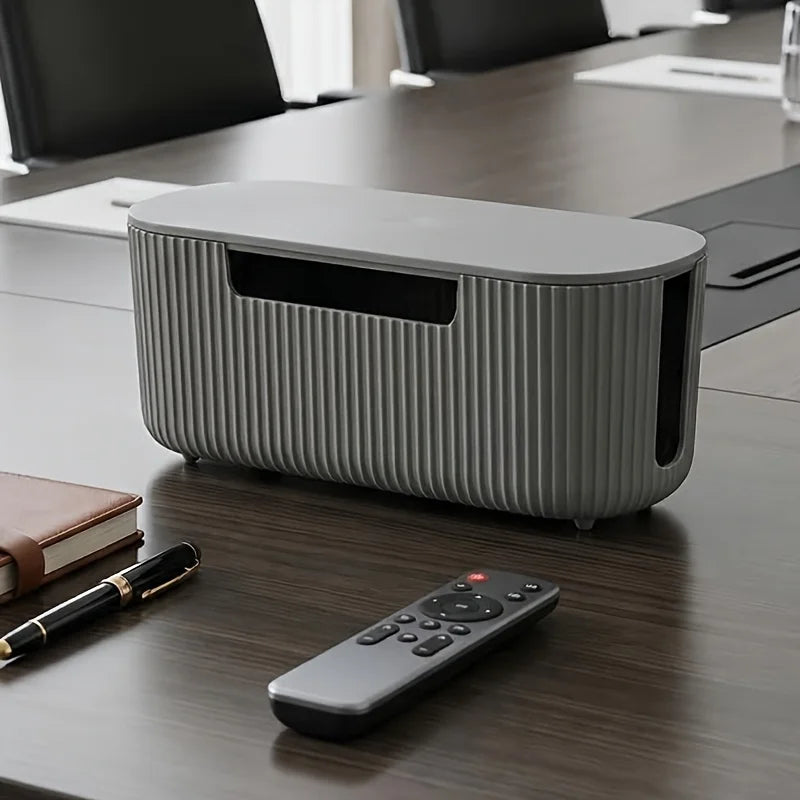 Power Strip Cable Management Box With Lid Abs Cord Organizer For Desk Office Home Wire Storage Produce Fridge Container