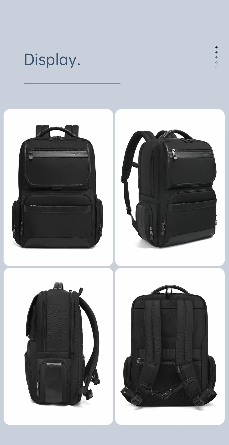 Tigernu Men Backpacks 14-15.6-17inch Laptop Backpack For Men Travel Backpacks Bags For College Business Male Backpacks Knapsack