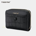 Tigernu Woman's Wallets Pink Card Wallet Purses For Woman Genuine Leather Coin Purses Light Women Card Holders Female Card Bags