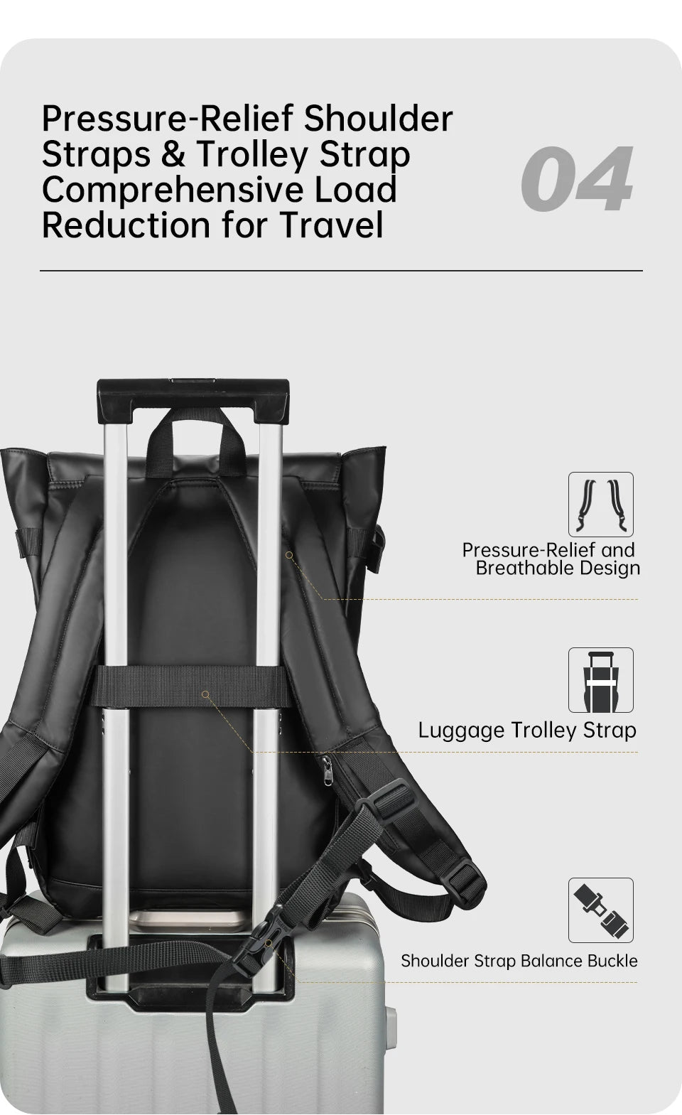 Tigernu Men‘s Backpack Youth School Backpacks Fashion Cabin Backpack For Men 15.6inch Laptop Backpacks Travel Mochilas Knapsack