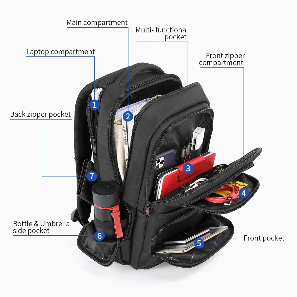 Tigernu Anti Theft Backpacks For Men 15inch Laptop Backpack Bag Casual Travel Backpack Schoolbag Male Backpack Mochilas Knapsack