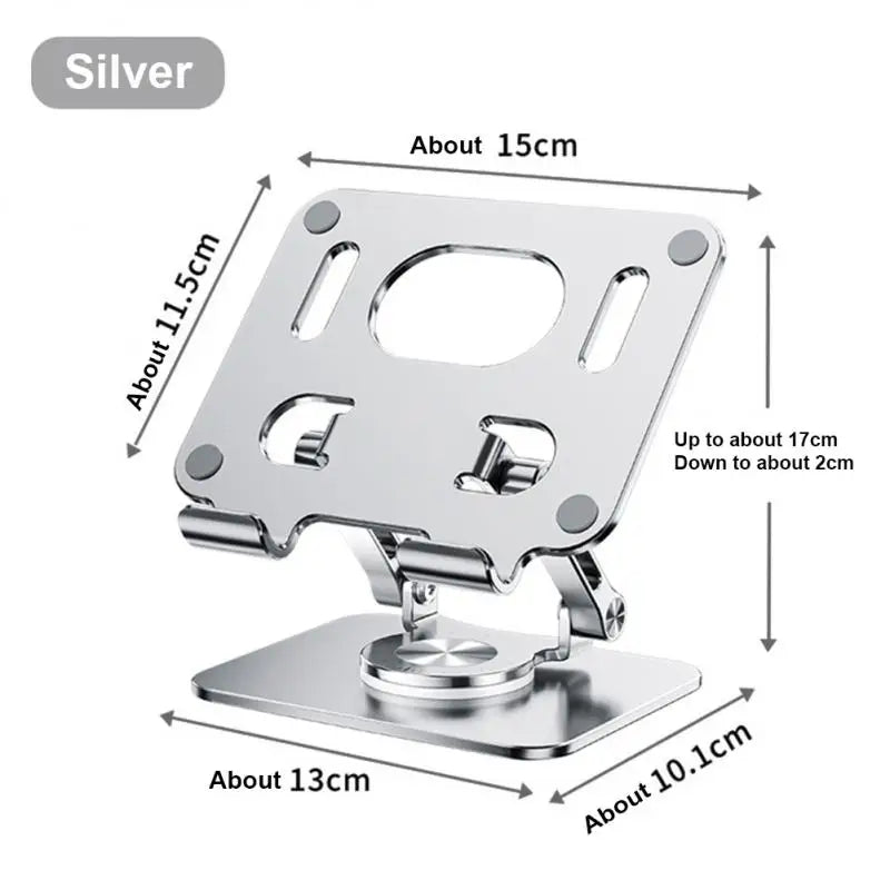 Laptop Bracket Mobile Phone Tablet Bracket Aluminum Alloy Multifunctional Desktop Lazy Bracket 360 Degree Rotation Foldable