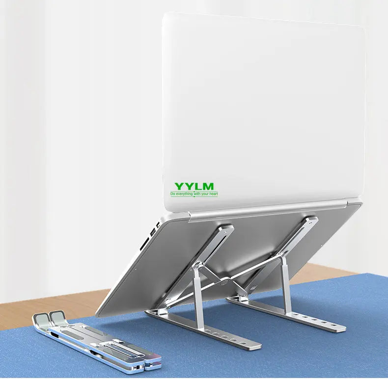 YYLM N3 Desktop Portable Aluminum Alloy Laptop Stand Foldable Heightened For iPad Bracket Notebook Metal Cooling Base In Stock