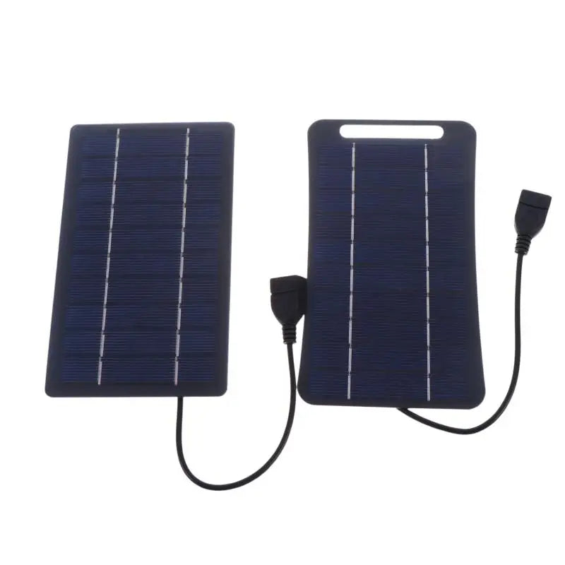 2W Solar Charger Portable W/USB-C Fast Charging For Phone Power Banks Camping Hiking Emergency Power Supply