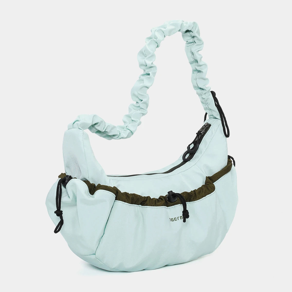 Tigernu Women Bags Fashion Half-Moon Shoulder Bag Female Underarm Bag Light Wrinkled Drawstring Handbag Women Totes Shoulder Bag