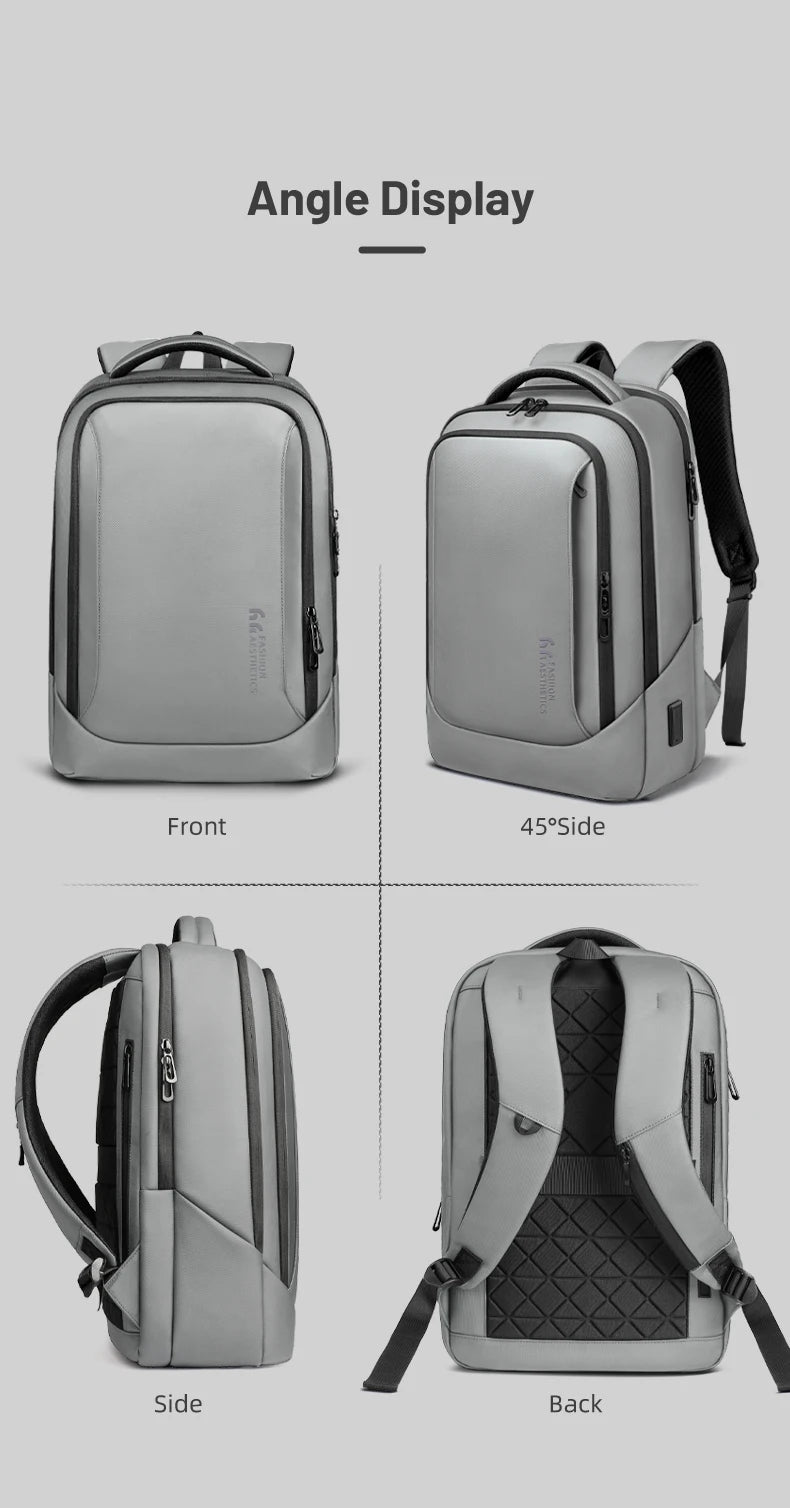 HK Large Commute Backpack Durable Casual Daypack Business Backpack Men Male Waterproof 15.6 Inch Laptop Bag Daily College Travel