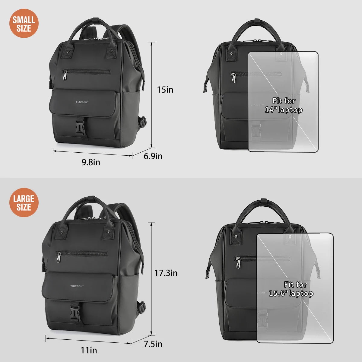 Tigernu Women Backpacks 14 15inch Laptop Backpacks For Women Lightweight Female Travel Bag Casual Girls School Backpack Knapsack