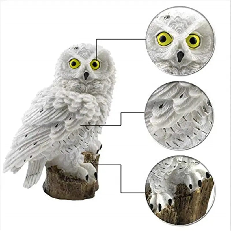 Solar Owl Ground Light LED Outdoor Courtyard Lamp Garden Light Waterproof Stake Light Pathway Decor Solar Patio Ground Lantern