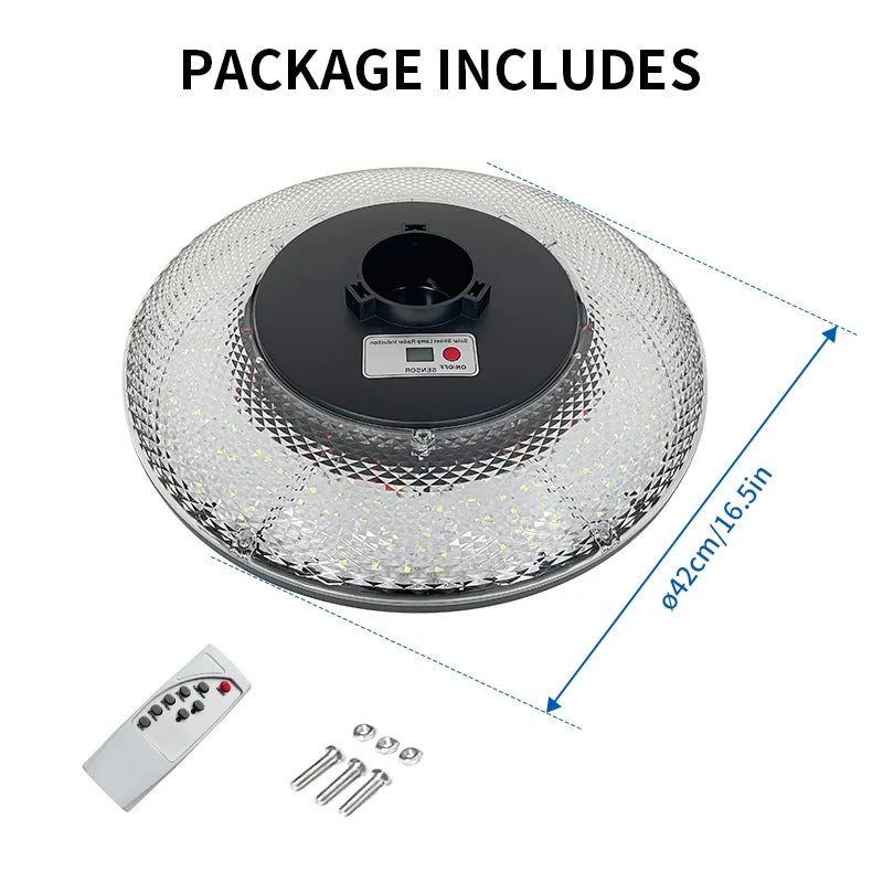 Solar Garden Light 360° Circular Illumination Human Radar Sensing 0 Electricity Bill Wireless Solar LED Lamp