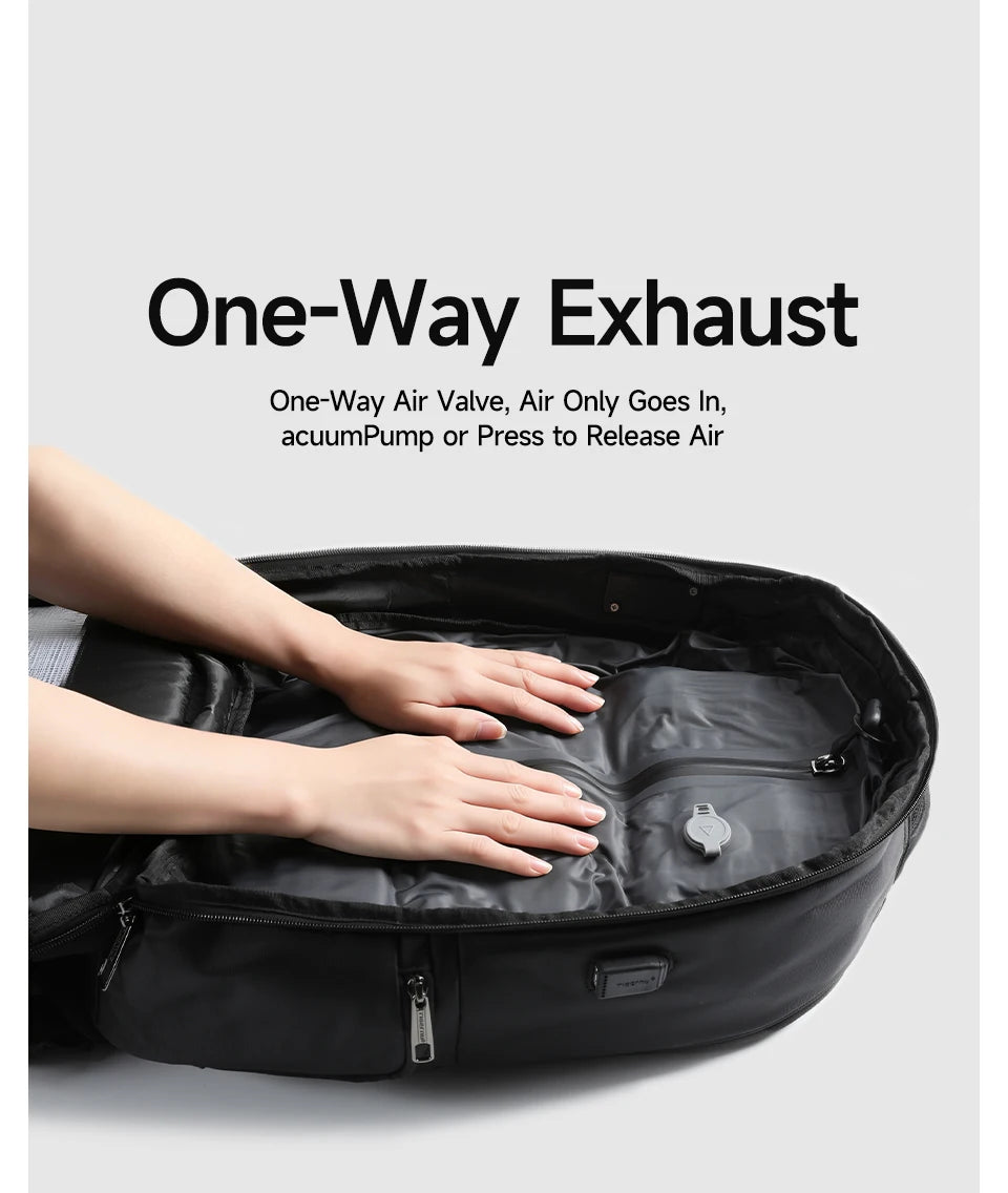 Tigernu Vacuum Compression Backpacks 15.6 17inch Laptop Backpack Men Automatic Vacuum Backpack No Pump Travel Backpack Bags TSA