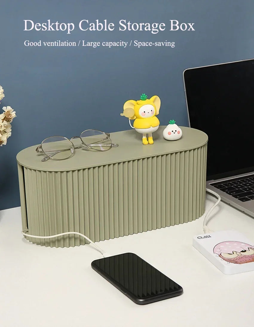 2024 Nordic Plug Board Storage Box Cable Wire Organizer Case Socket Wireless WiFi Router Bracelet Desktop Data Line Holder Shelf
