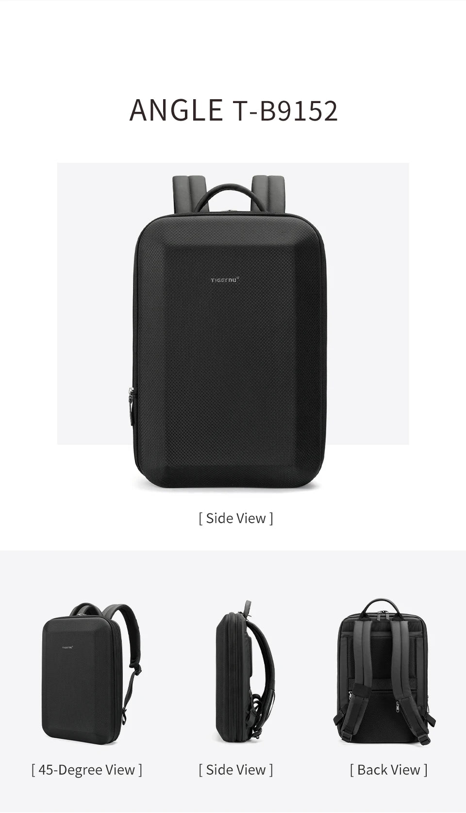 Tigernu Business Backpack For Men Laptop Backpack Hard Shell Bags Male Travel Backpack Bag Expandable Bag Thin Backpack Knapsack