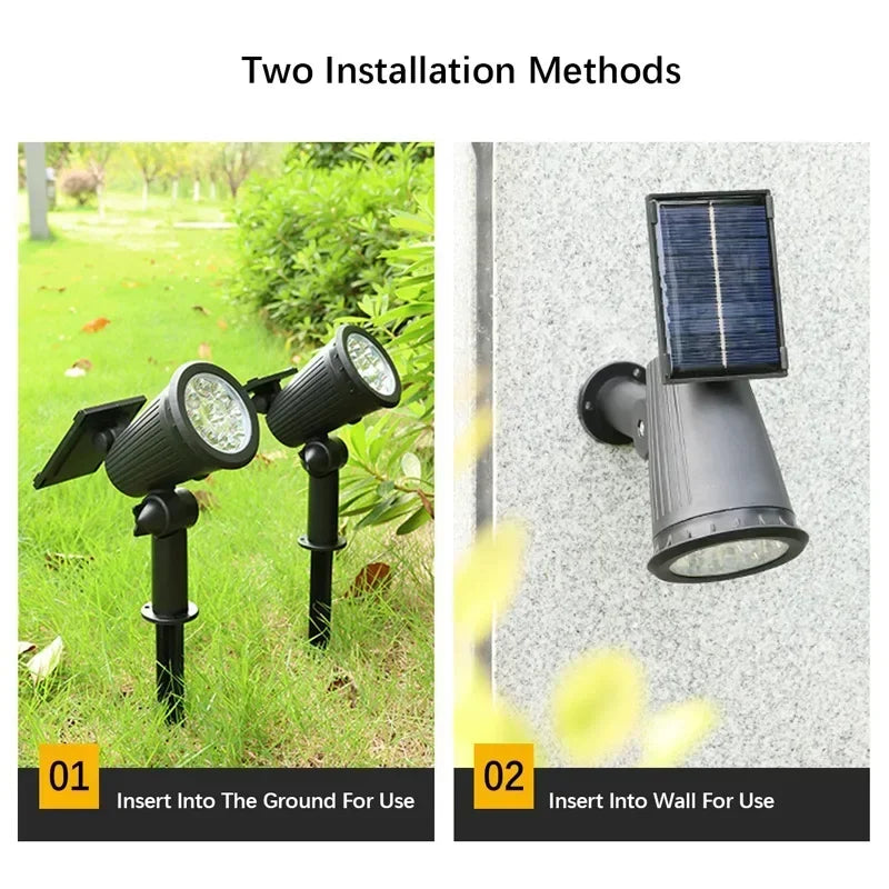 Solar Powered Tree Lighting Outdoor Lights Courtyard Lawn Lights Home Garden Lighting Decorative Landscape Atmosphere Lights