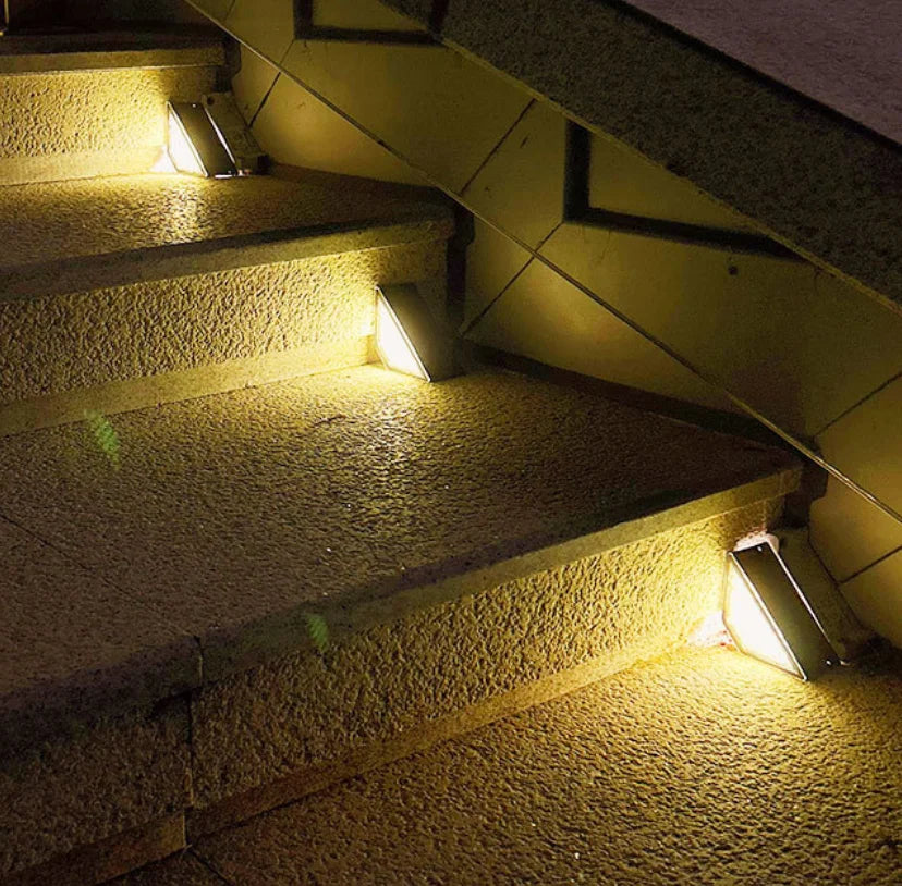 Solar powered step lights, floor lights, courtyard garden paths, porch terraces, decoration