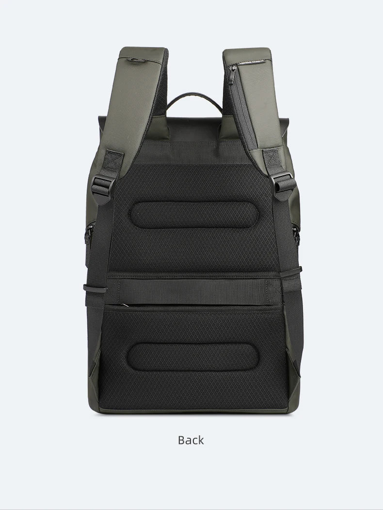 HK Large Travel Backpack for Men Vintage Business Backpack Waterproof 15.6 inch Laptop School Bag Multifunction Hiking Rucksuck