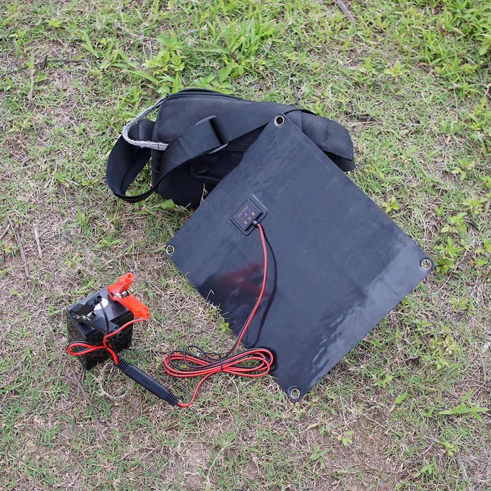 Solar Car Battery Charger Maintainer 12V Waterproof Portable Solar Trickle Charger for Car Truck Boat Lawn Mower RV