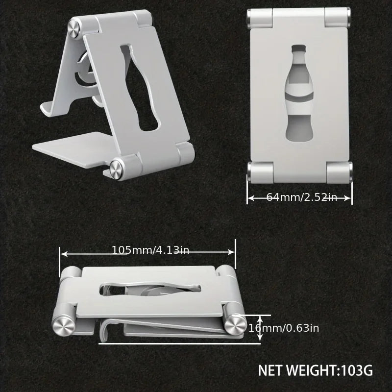 Laptop Bracket Mobile Phone Tablet Bracket Aluminum Alloy Multifunctional Desktop Lazy Bracket 360 Degree Rotation Foldable