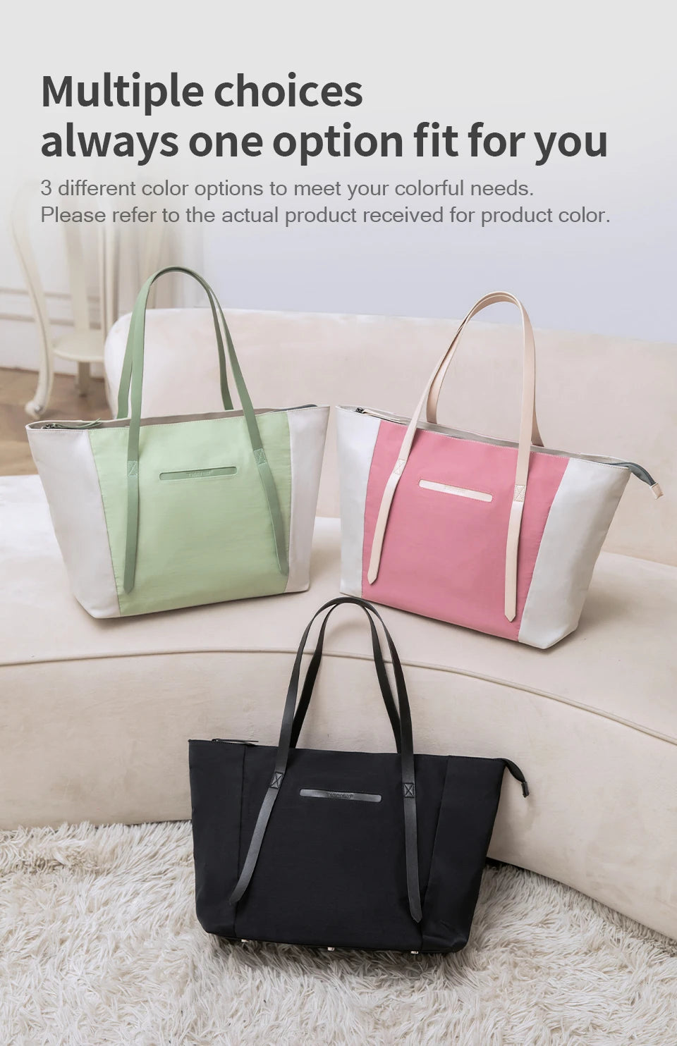 Tigernu Women Tote Bag Female Handbag Girls Shoulder Bags Commuting Sling Bag Women's Bags 14 15.6inch Laptop Bags For Girls