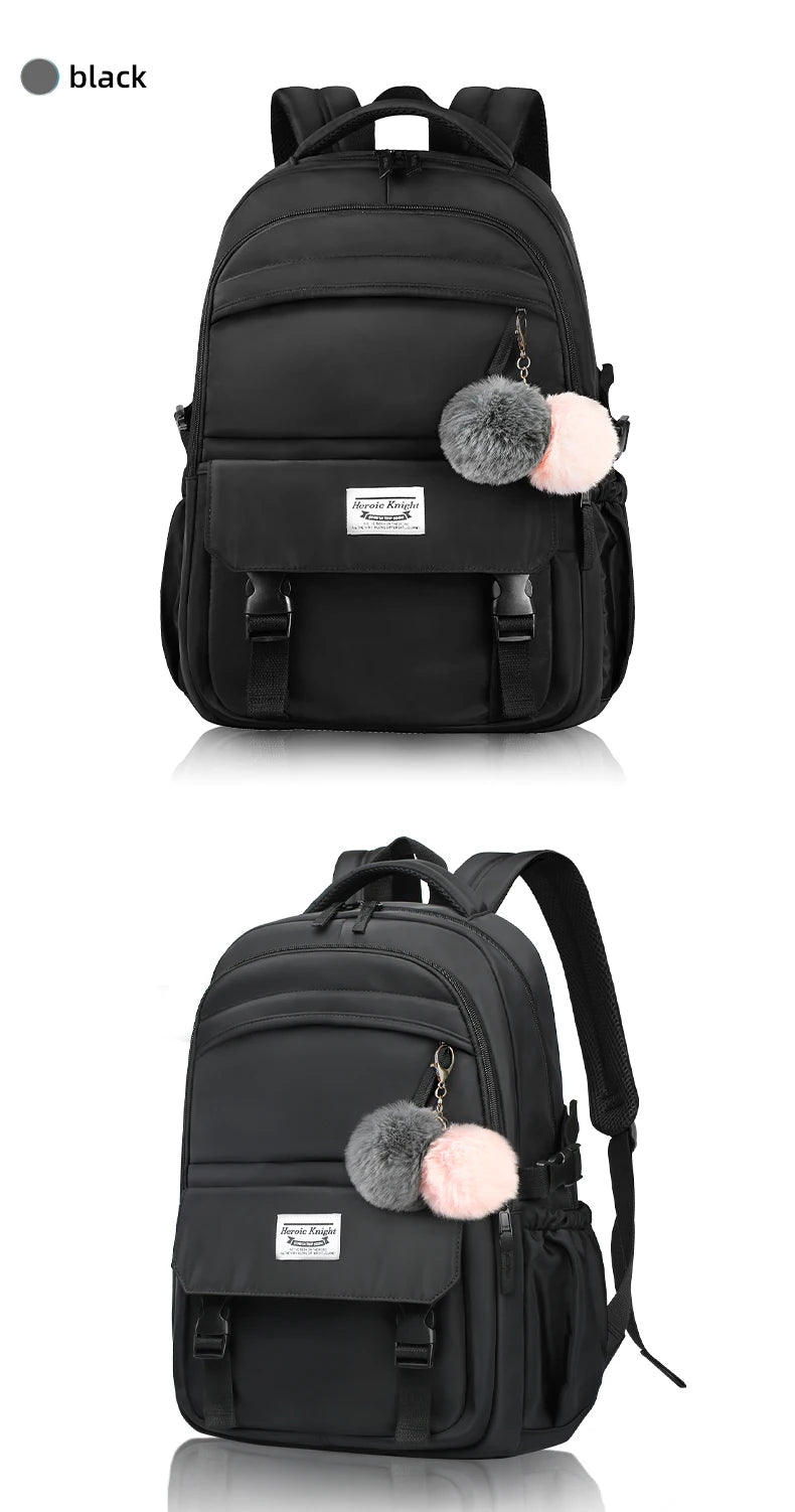 HK Large Capacity School Backpack Girls Bookbag for College Students Lightweight 15.6 inch Laptop Computer Backpack Notebook Bag