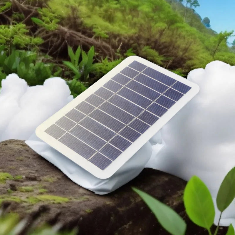 Portable USB Solar Panel Charger Safe Stable Charger Compatible with Phones  Fans  Flashlights for Outdoor Travel Camping