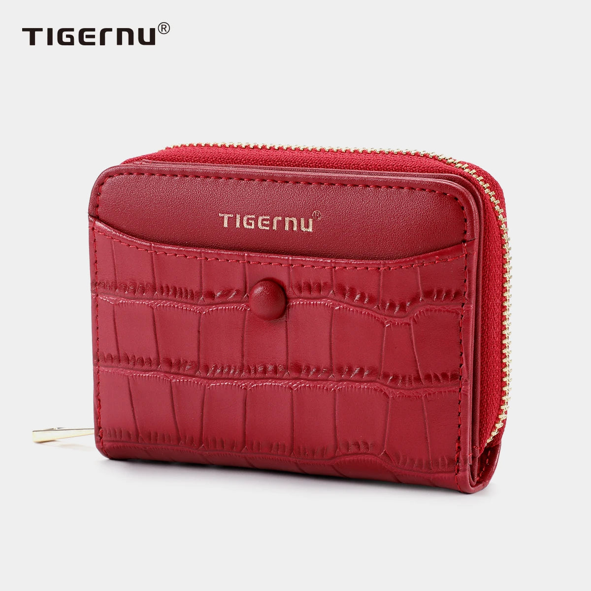 Tigernu Woman's Wallets Pink Card Wallet Purses For Woman Genuine Leather Coin Purses Light Women Card Holders Female Card Bags