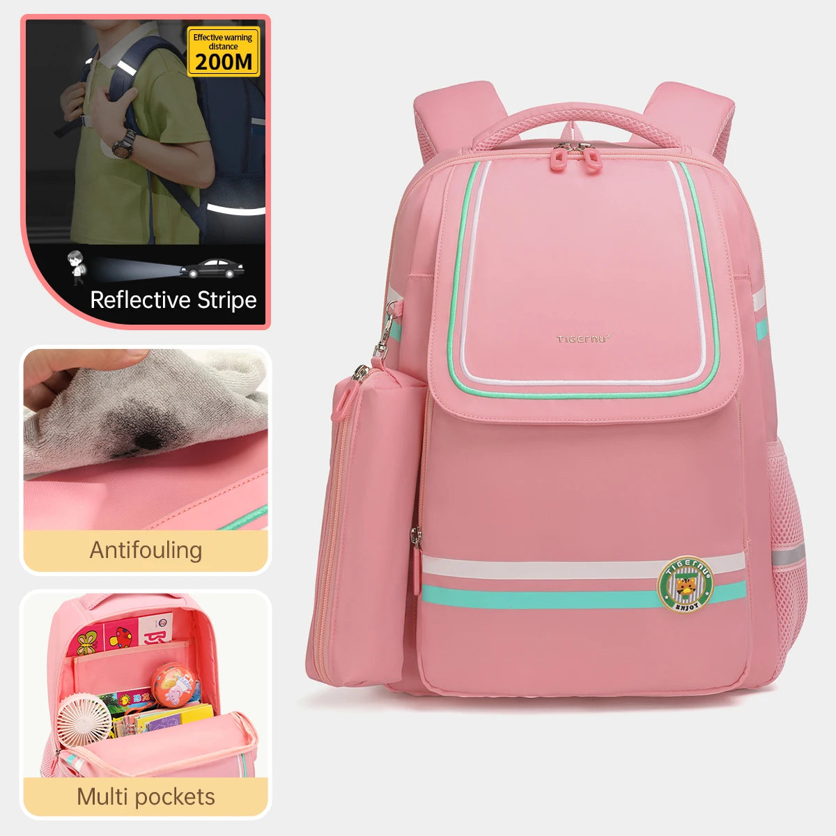 Tigernu School Backpack Bags For Girls Children School Backpack Boy Cartoon Backpacks For Students Schoolbag Kids Bags For Women