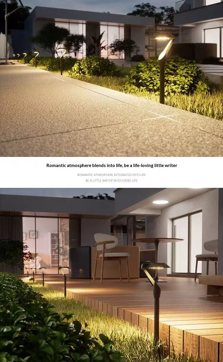 2pc Solar Energy Saving Lamp Super Bright Solar Lawn Lamp Waterproof Household Garden Villa Courtyard LED Solar Lamp