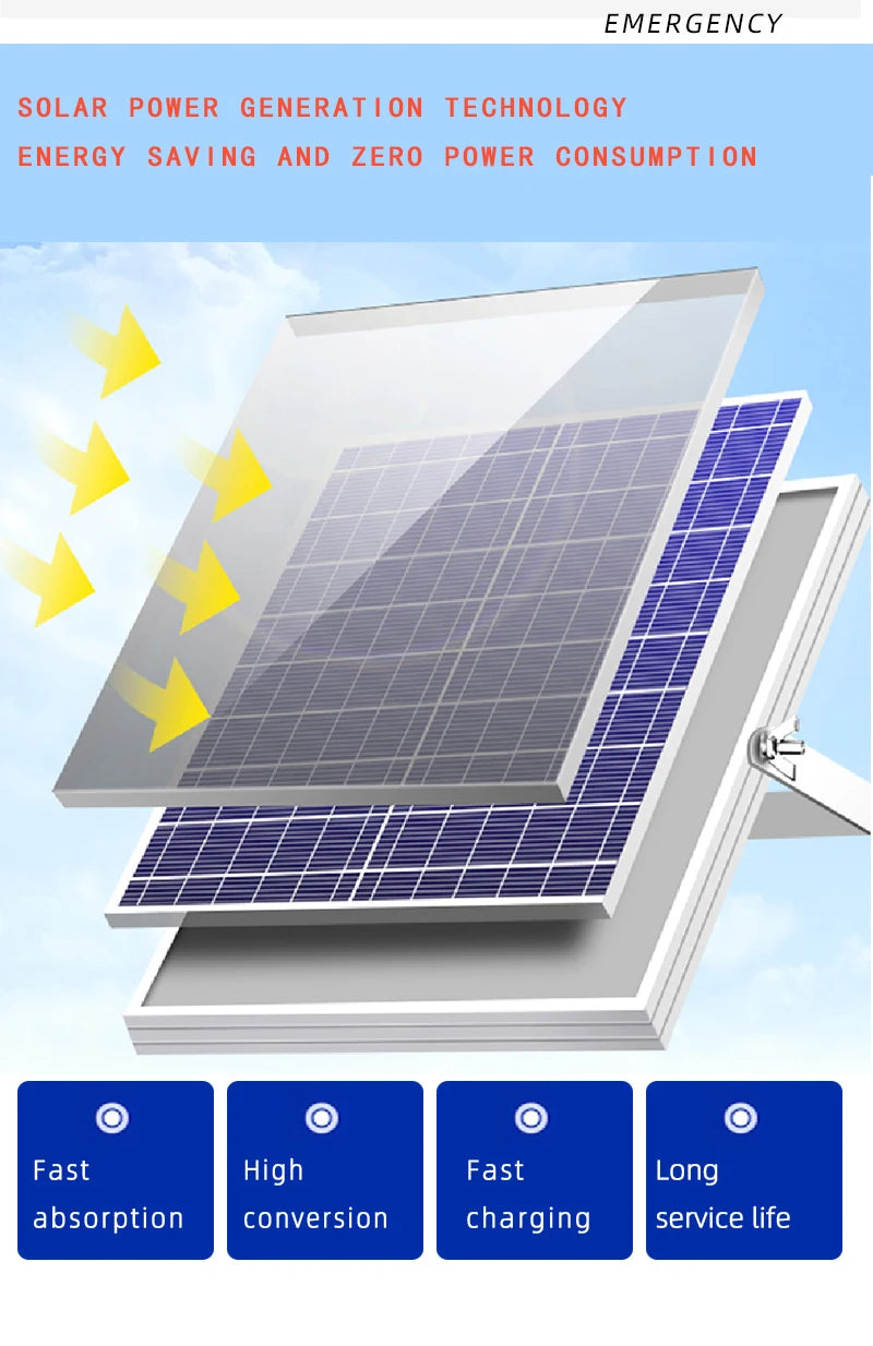 Solar charging fan outdoor fishing camping desktop floor fan mobile portable industrial commercial powerful fan