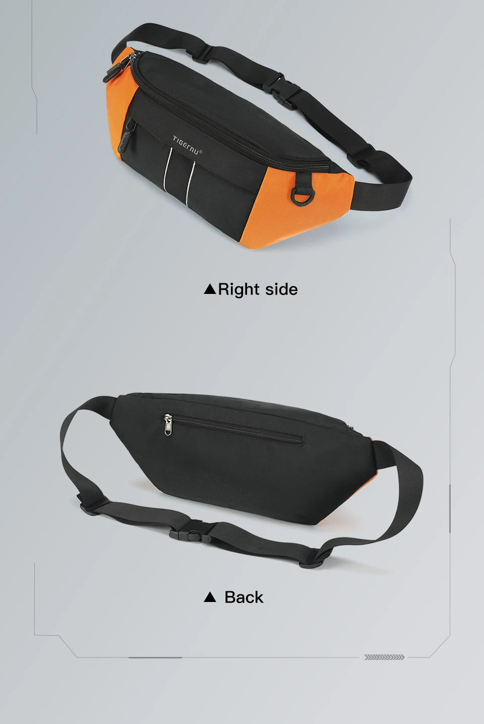 Tigernu Chest Bag For Men Fashion Shoulder Bag Multi-colors Bags Male Sling Bag Crossbody For Women Messenger Bags Boy Mini Bags