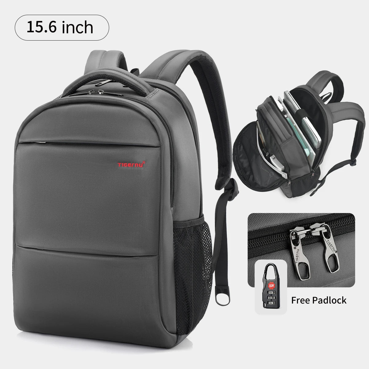 Tigernu Anti Theft Backpack For Women Large Capacity 15.6inch Laptop Backpack Bag Travel Bag Schoolbag For Women Girls