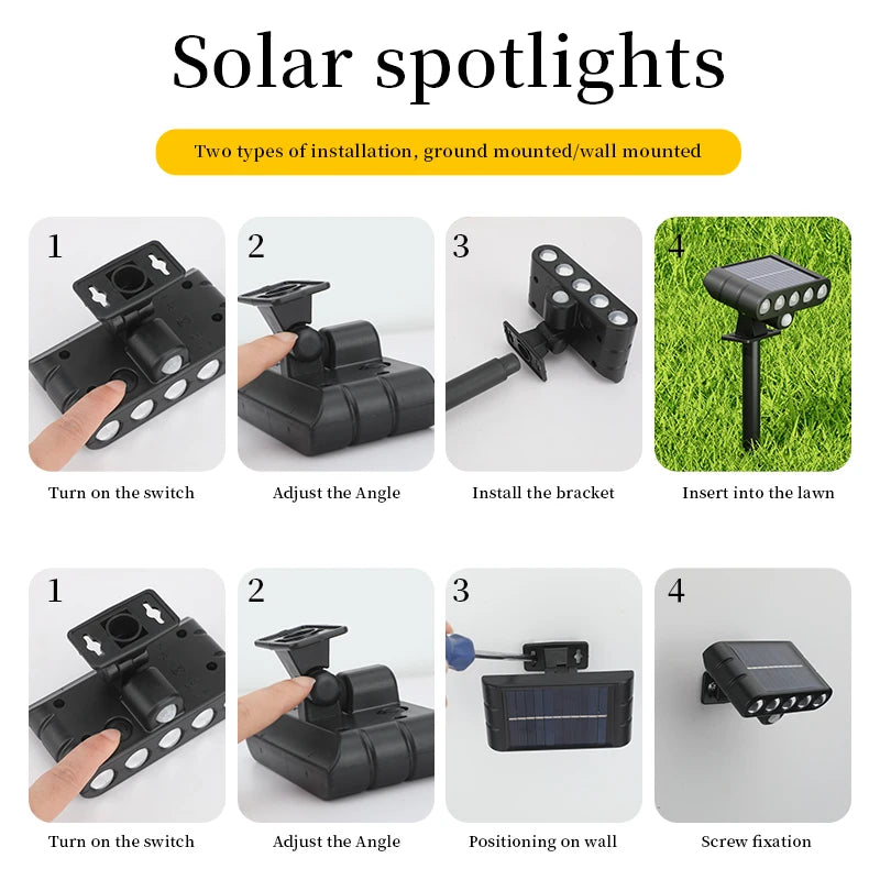 Solar Powered Tree Lighting Outdoor Lights Courtyard Lawn Lights Home Garden Lighting Decorative Landscape Atmosphere Lights