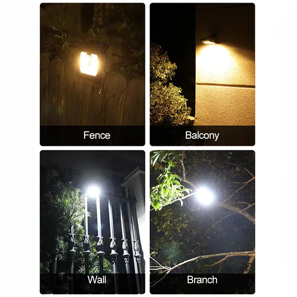 Solar Smart Lighting Outdoor LED Solar Clip Light Portable Waterproof Body Sensor Lamp Courtyard Garden Lamp Patio Home Camping